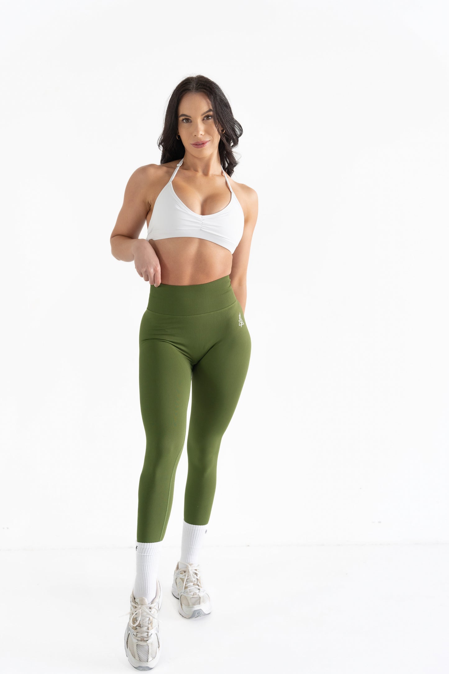 Endless Pump Full Length Tights - Olive