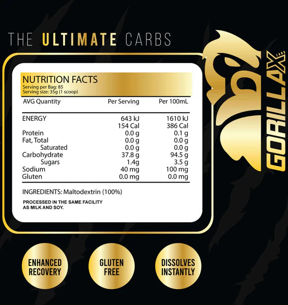 Gorilla X Labs - Ultimate Carbs - 50 serve