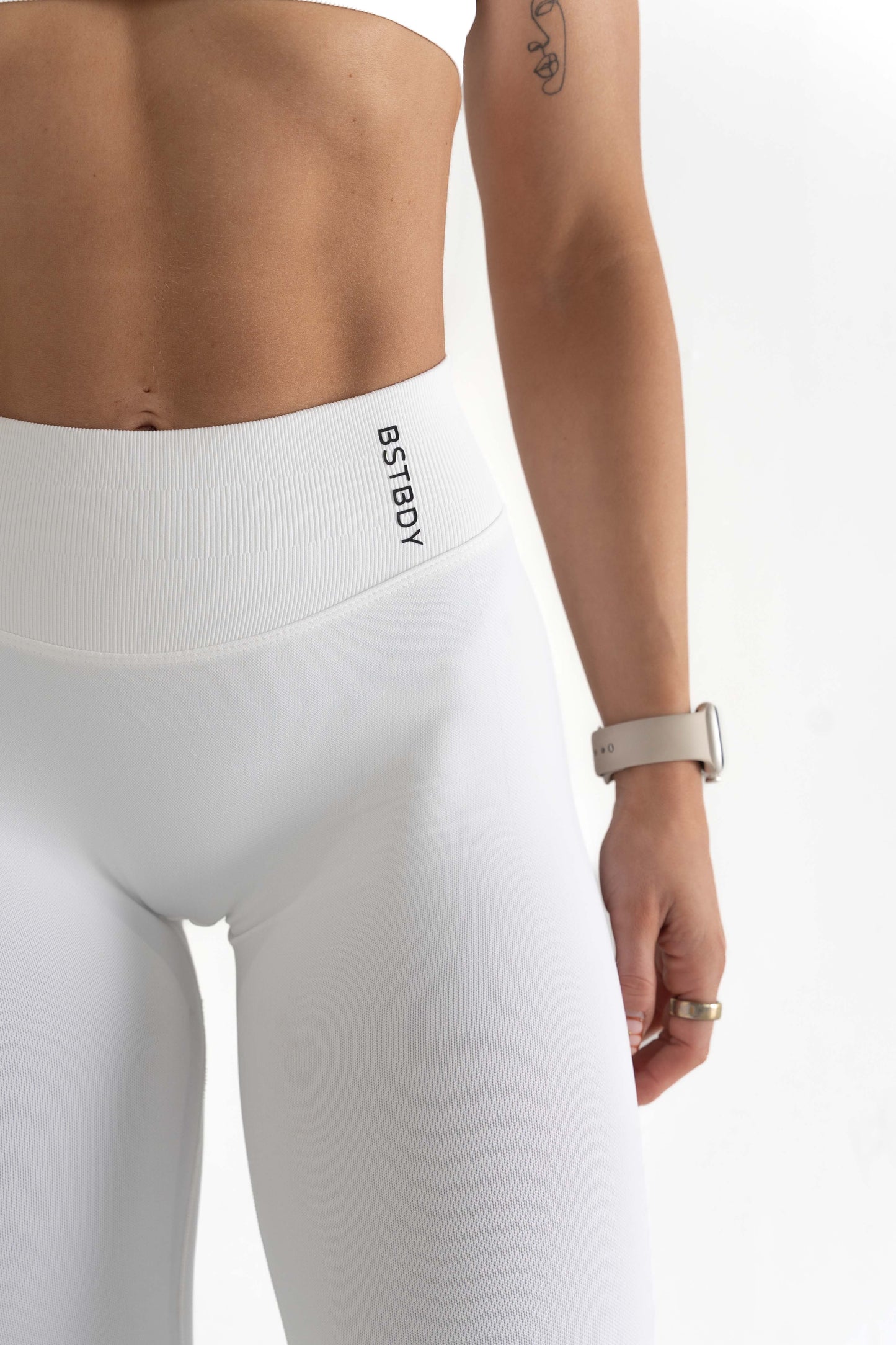Dynamic Full Length Tights - White.