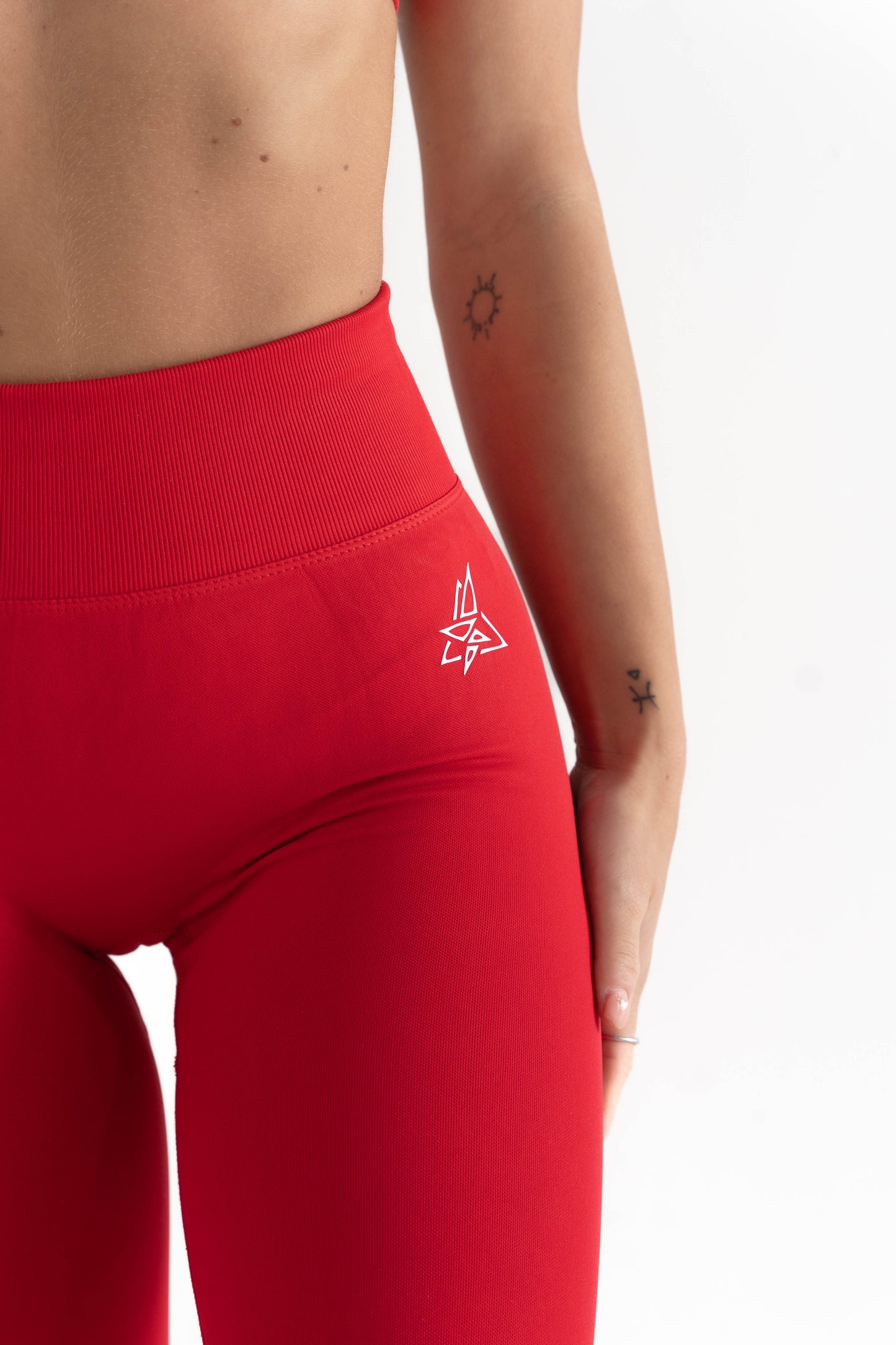 Endless Pump Full Length Tights - Red