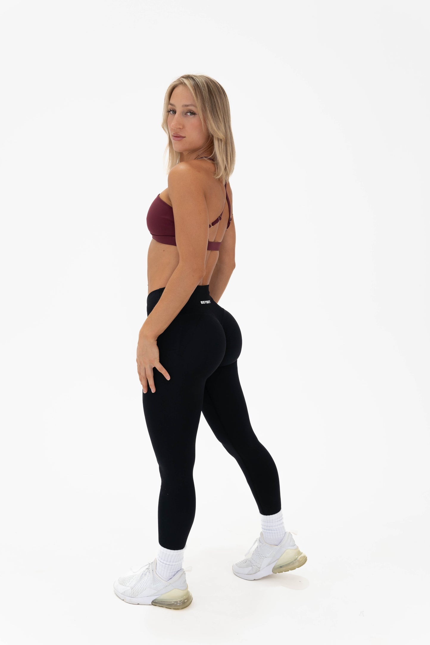 Choke Hold Bra - Dark Red