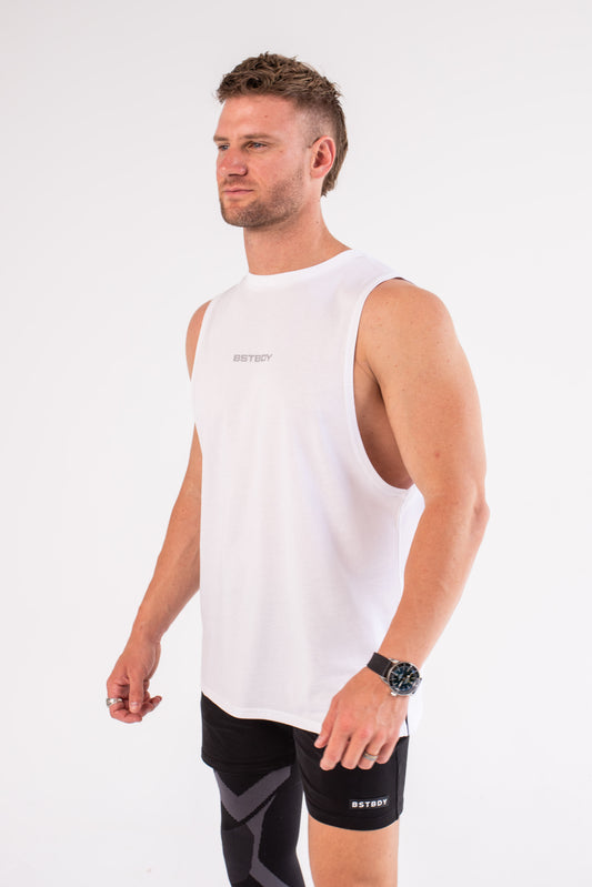 Signature Tank - Staple White
