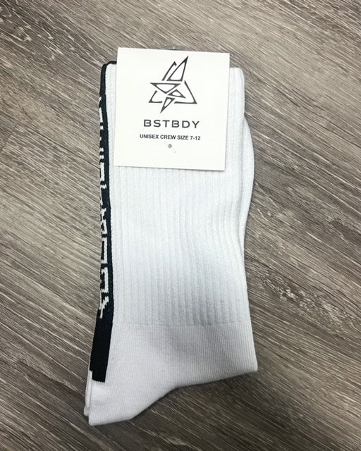 White Socks Line Em Up Logo
