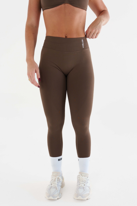 Dynamic V-sculpt Full Length Tights - Chocolate