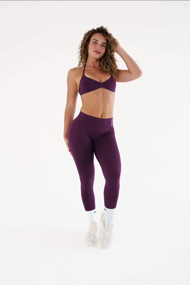 Dynamic Full Length Tights - Grape