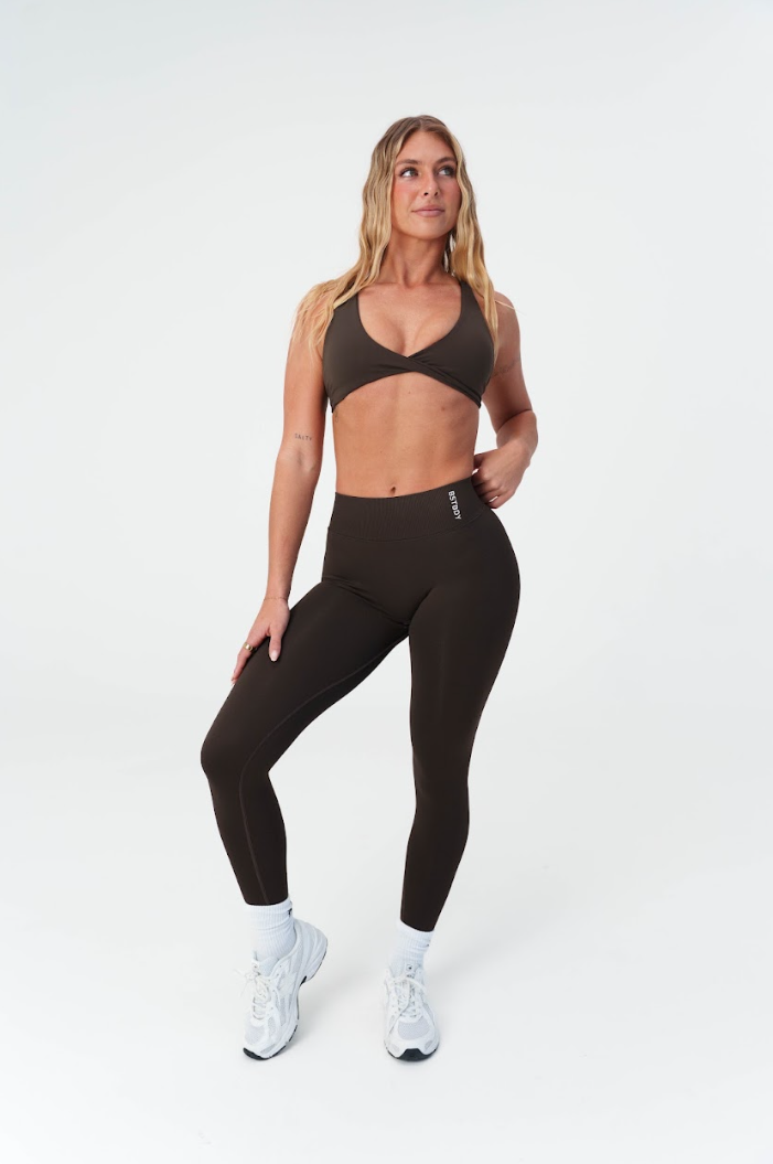 Dynamic V-sculpt Full Length Tights - Espresso