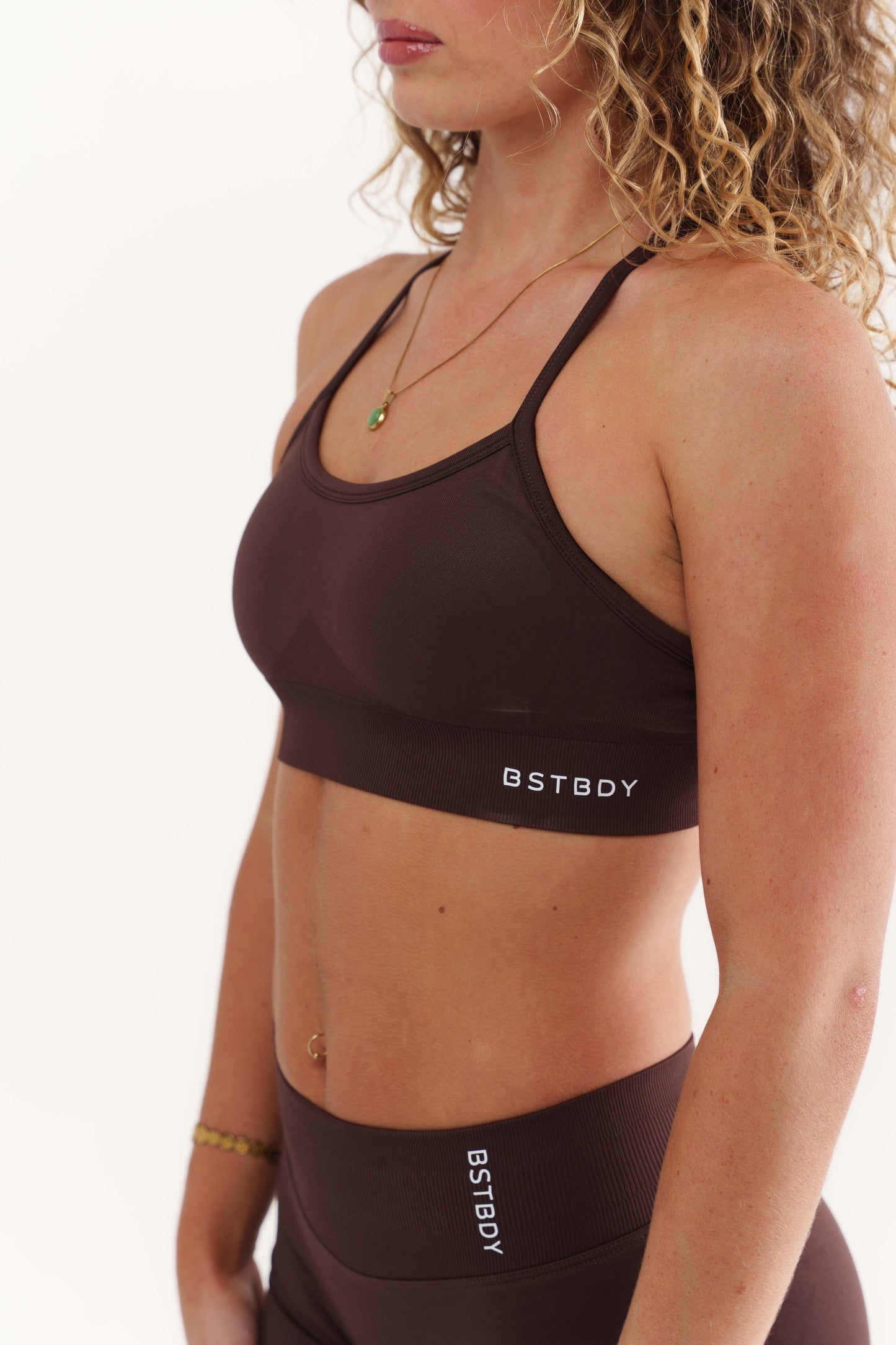 Dynamic Hybrid Bra - Mocha