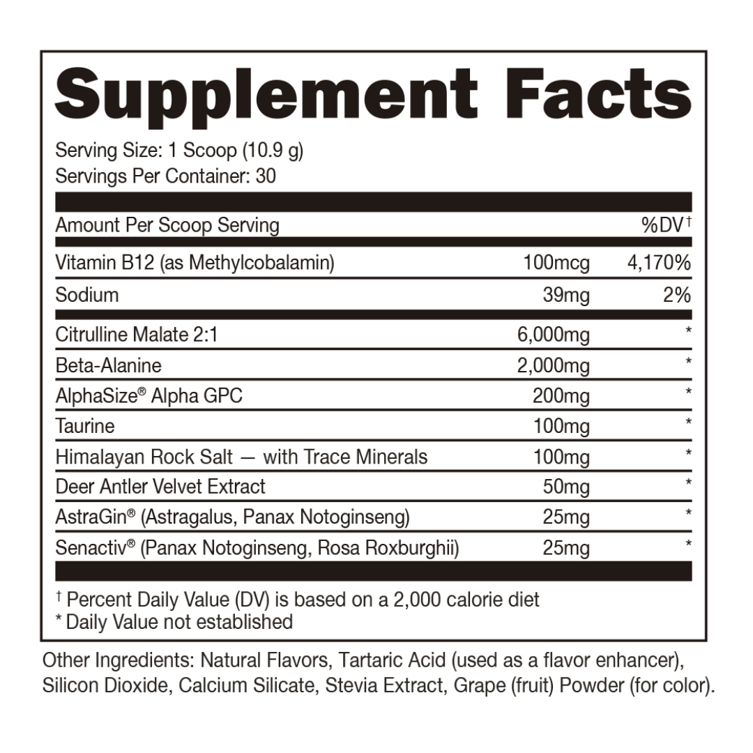 Bucked Up - Non Stimulant 30 Serves