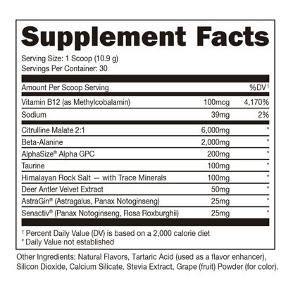 Bucked Up - Non Stimulant 30 Serves