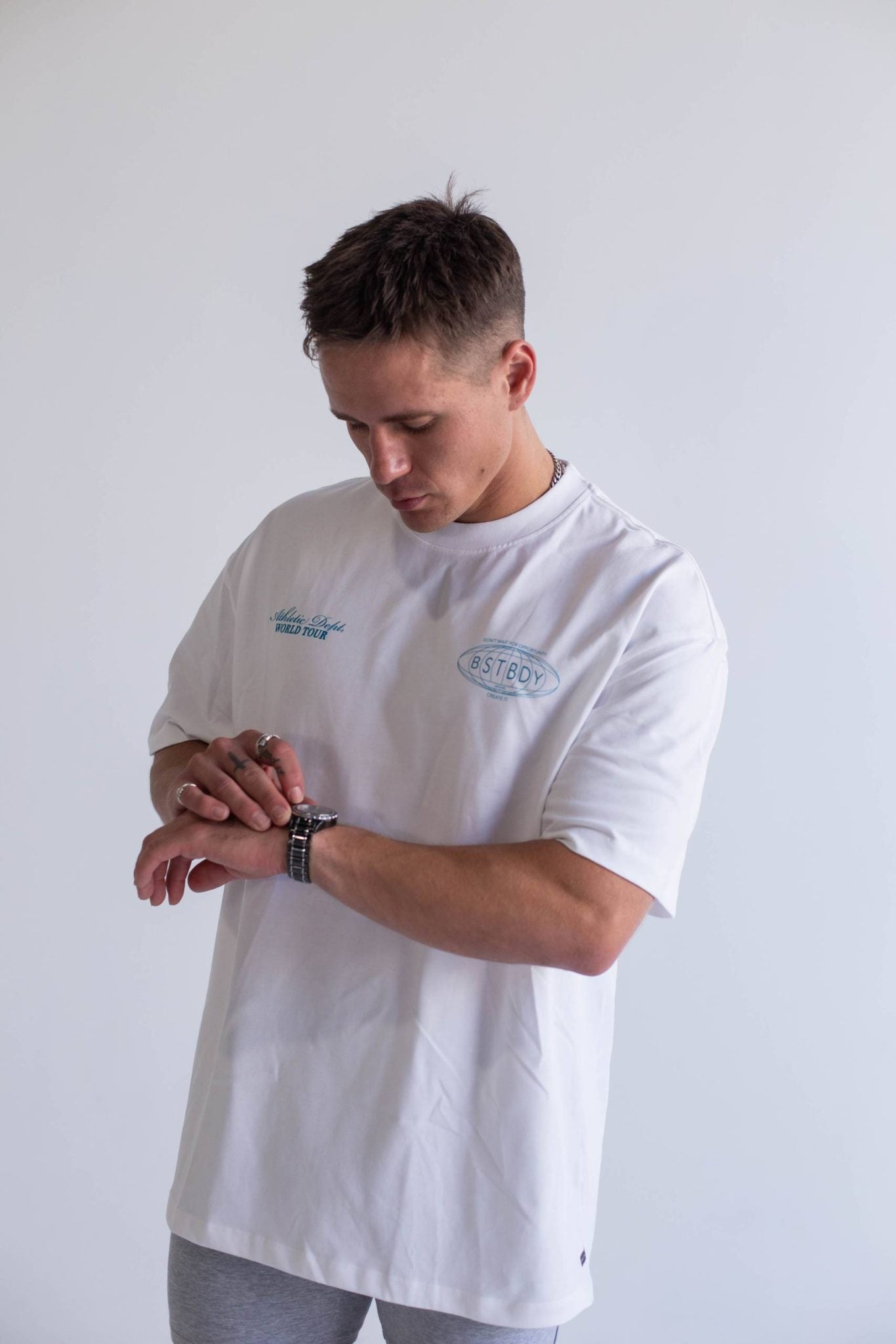 Athletic Dept Premium Heavy Tee - White