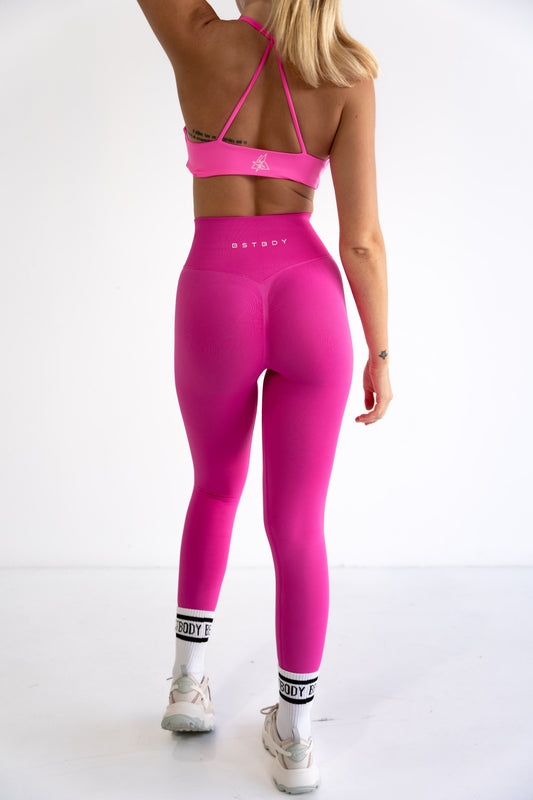 Endless Pump Full Length Tights - Hot Pink