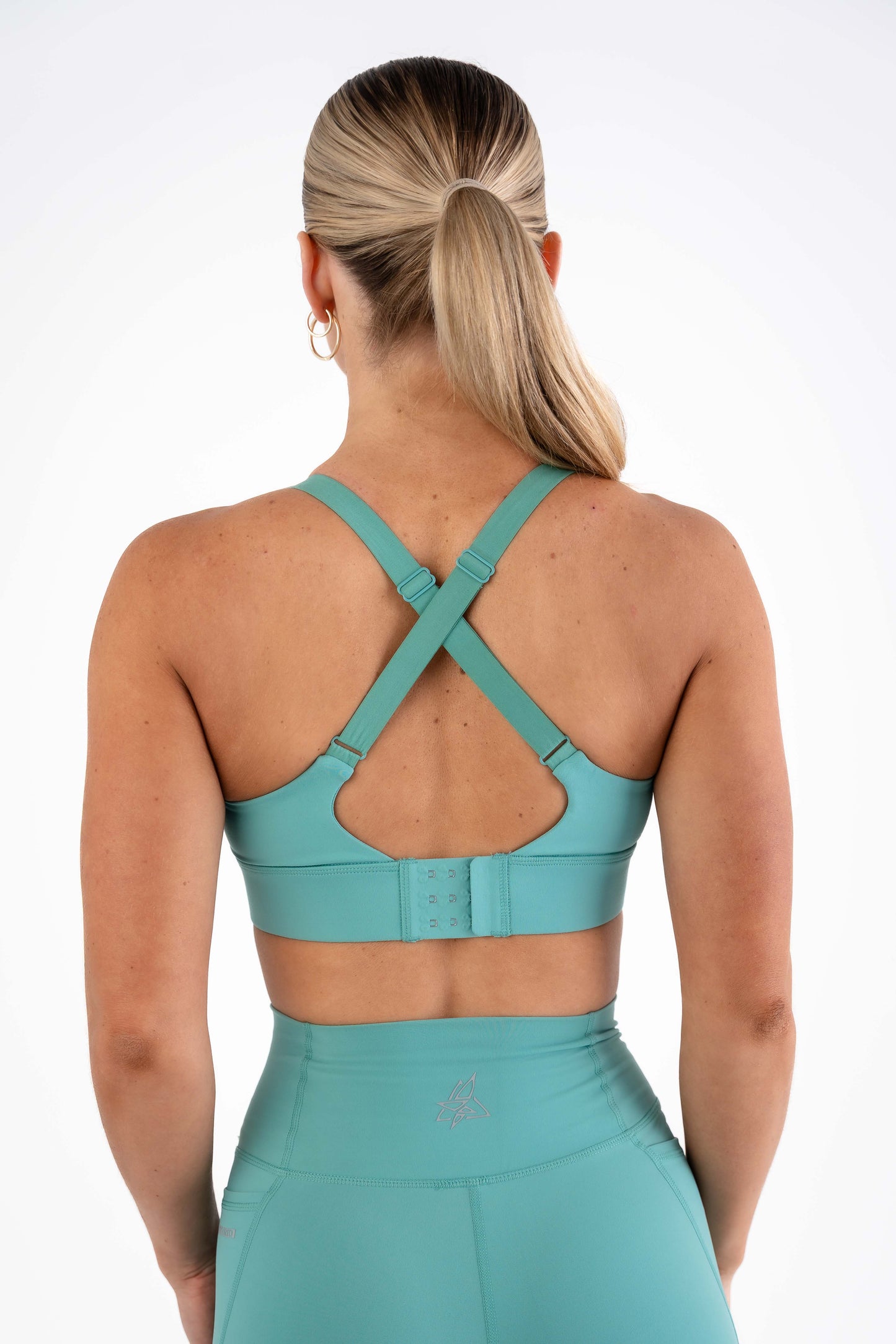 Women's Hybrid Run Bra - Agate Green