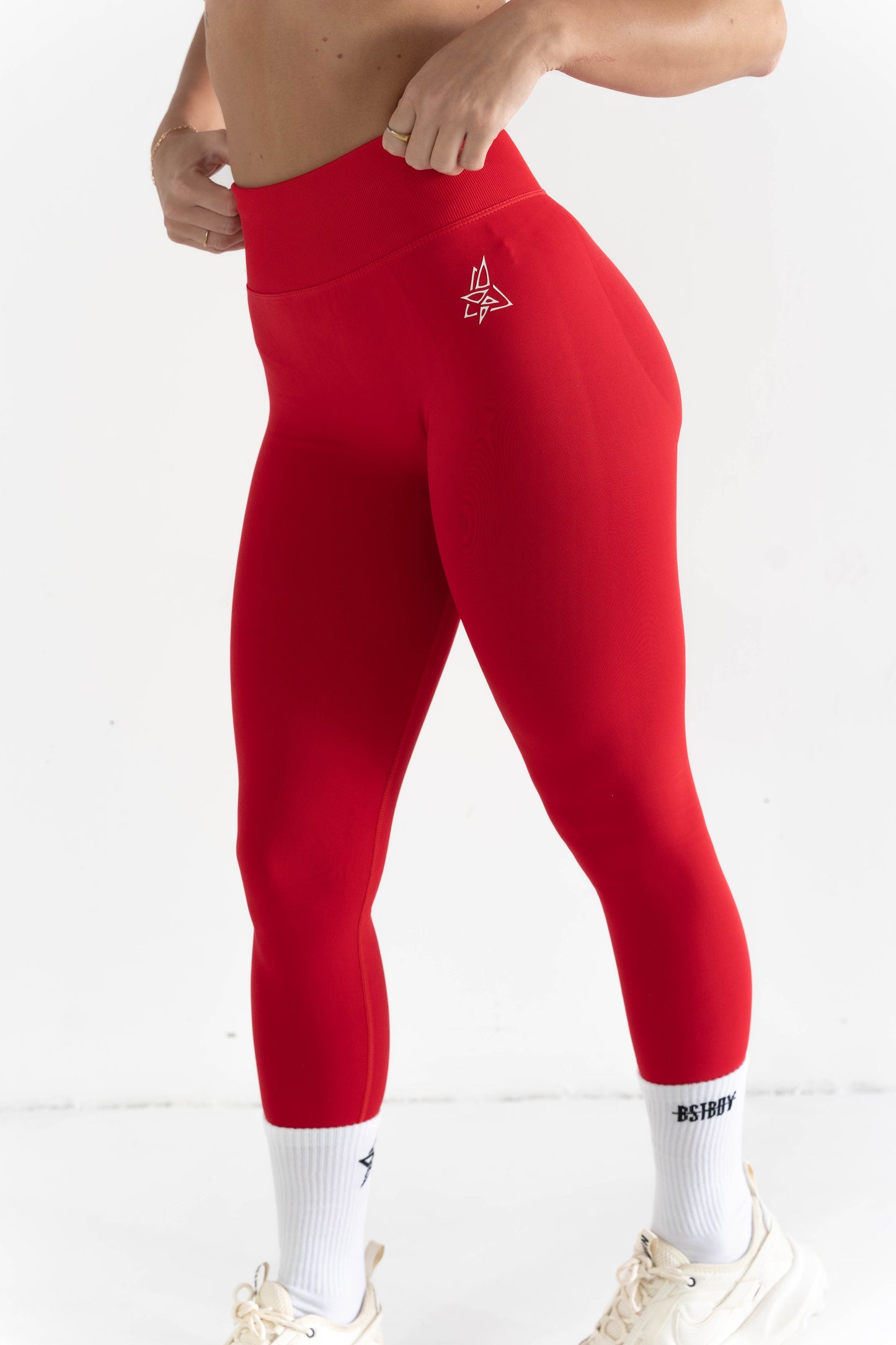 Endless Pump Full Length Tights - Red