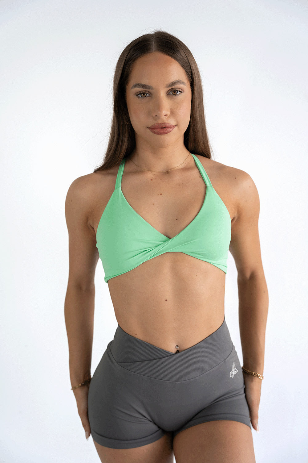 Elan Sports Bra - Caribbean Green