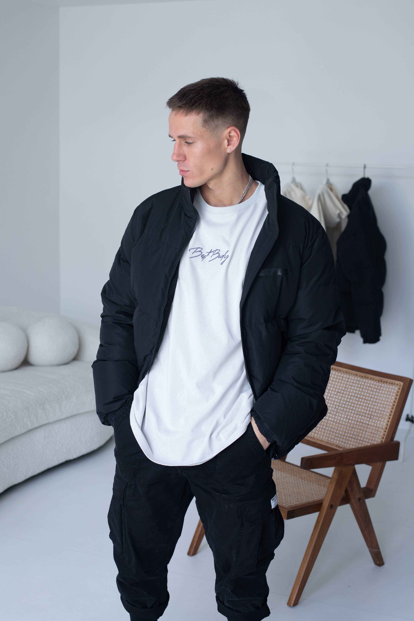 Puffer Jacket - Black