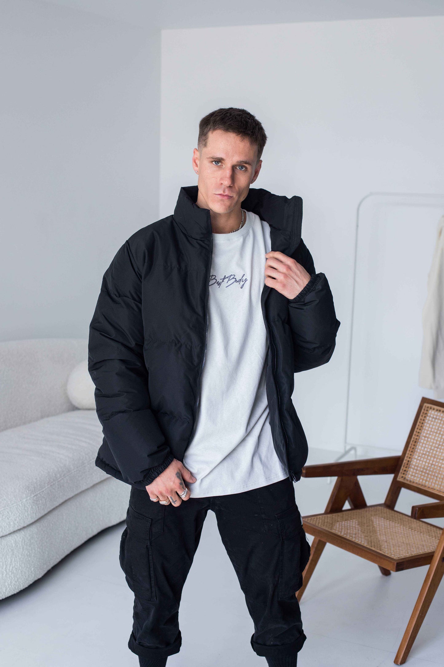 Puffer Jacket - Black