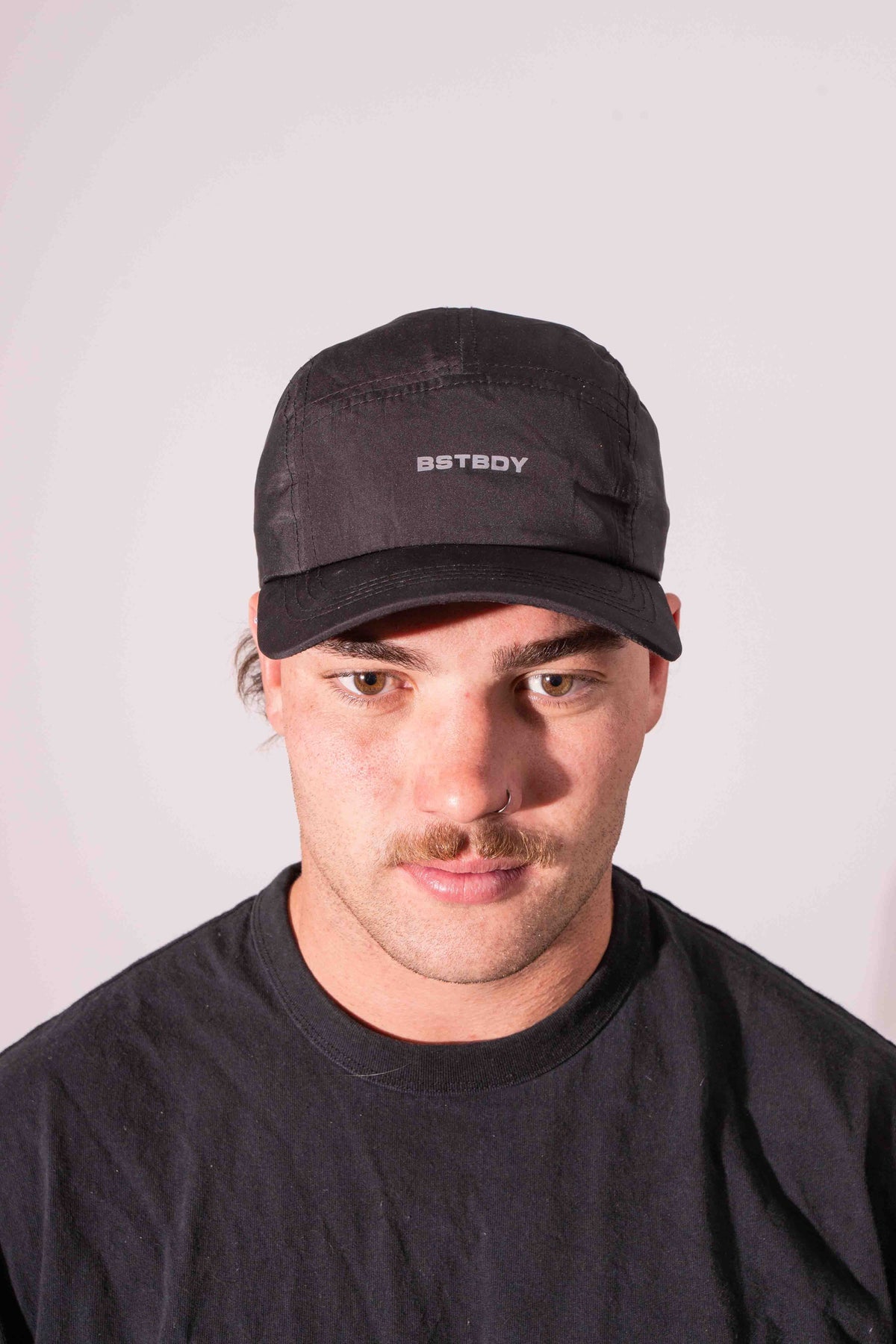 Nylon Run Cap - Black