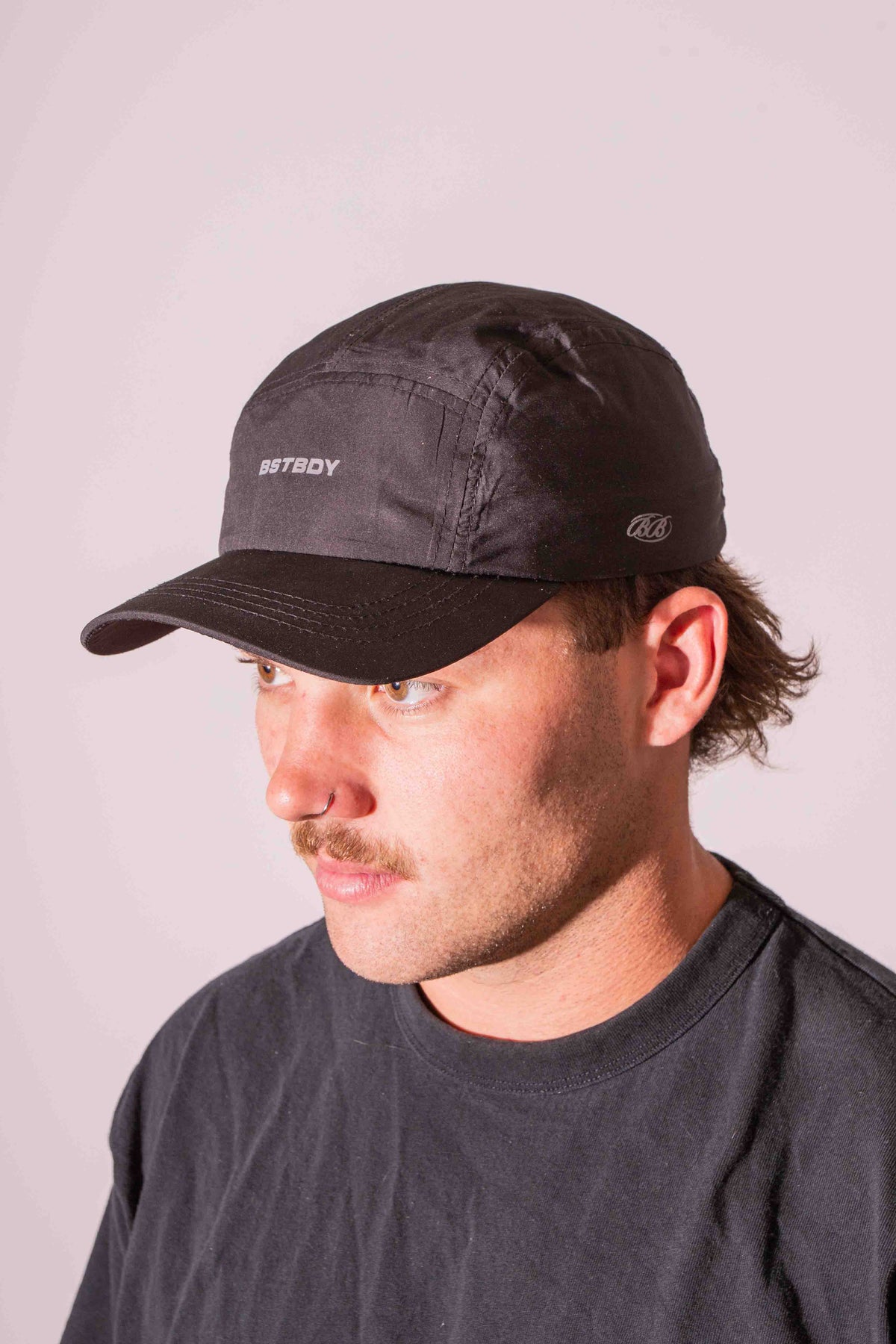 Nylon Run Cap - Black