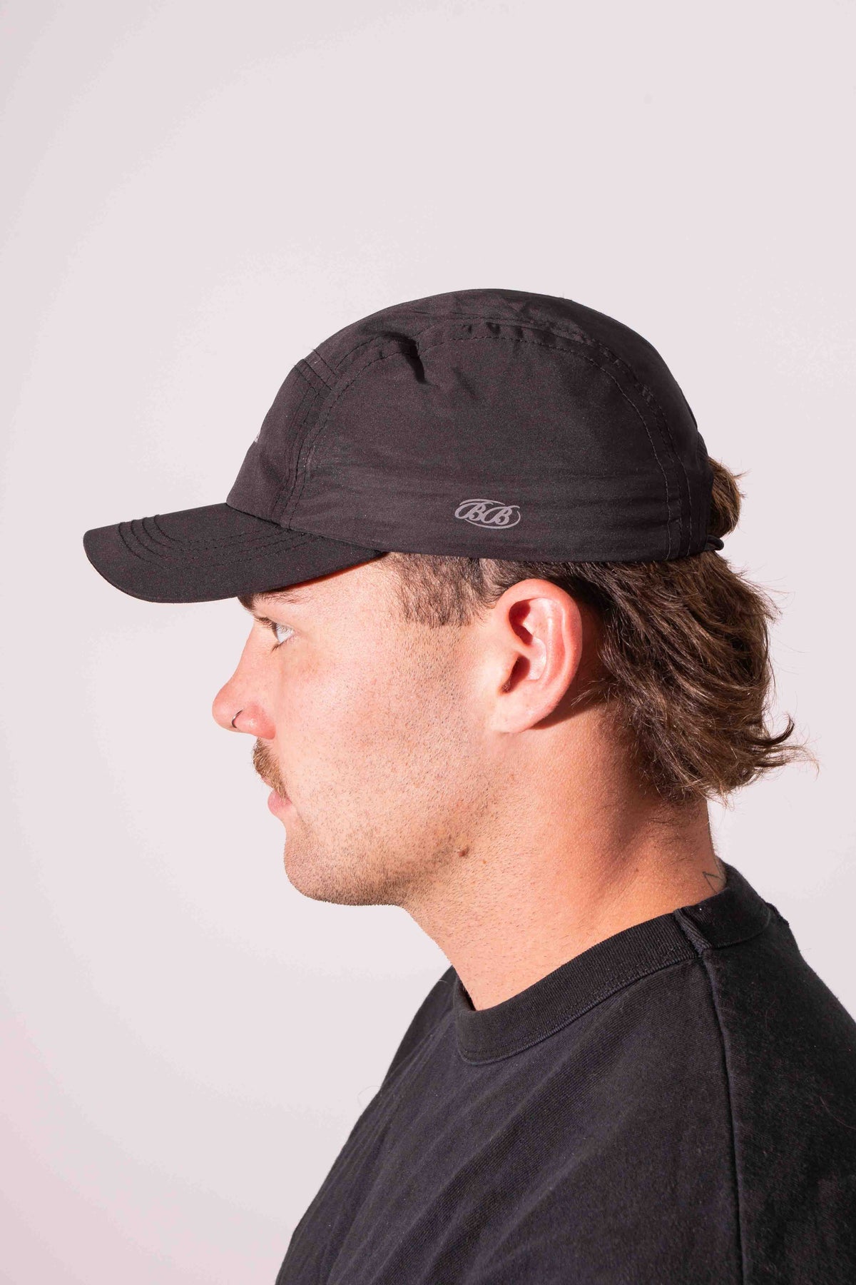 Nylon Run Cap - Black