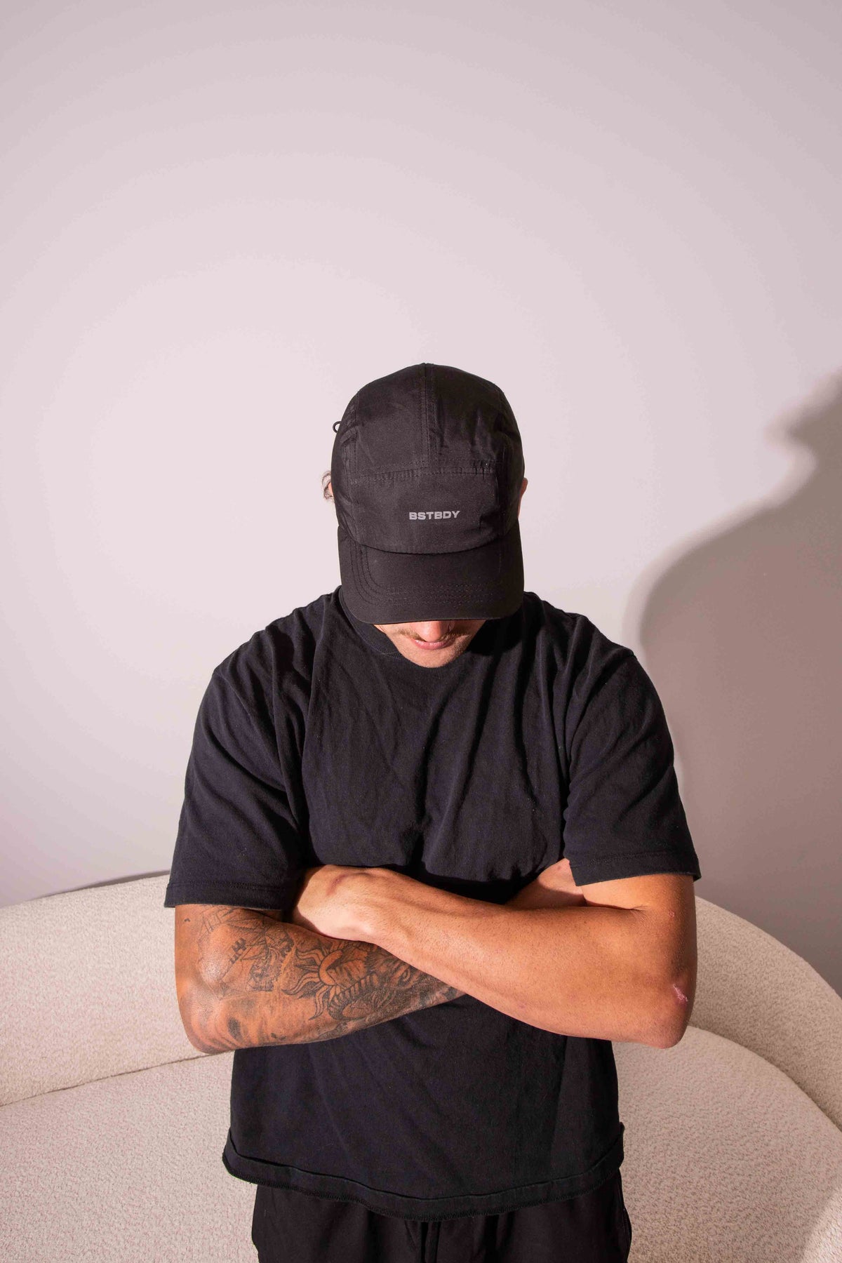 Nylon Run Cap - Black