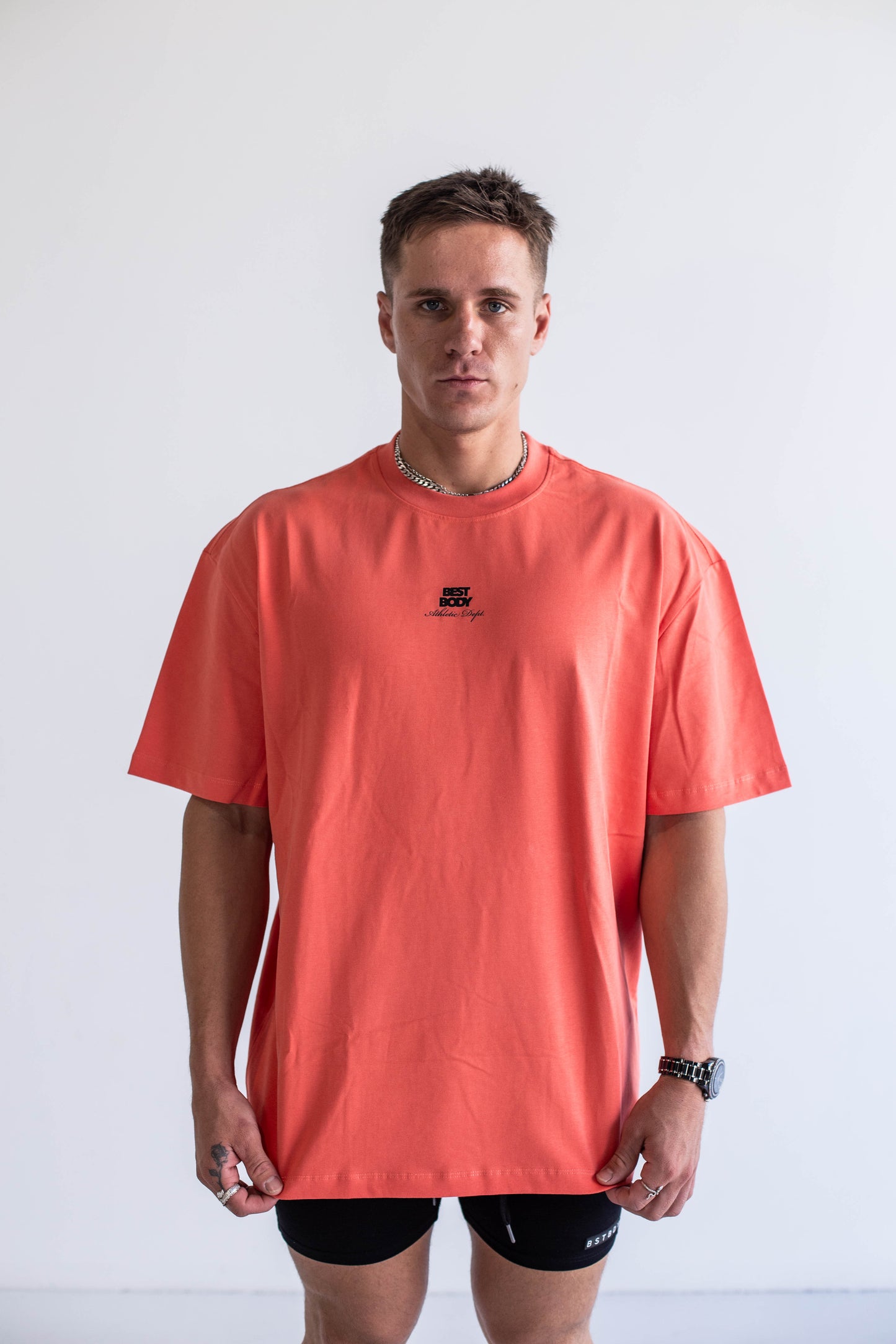Athletic Dept Premium Heavy Tee - Salmon