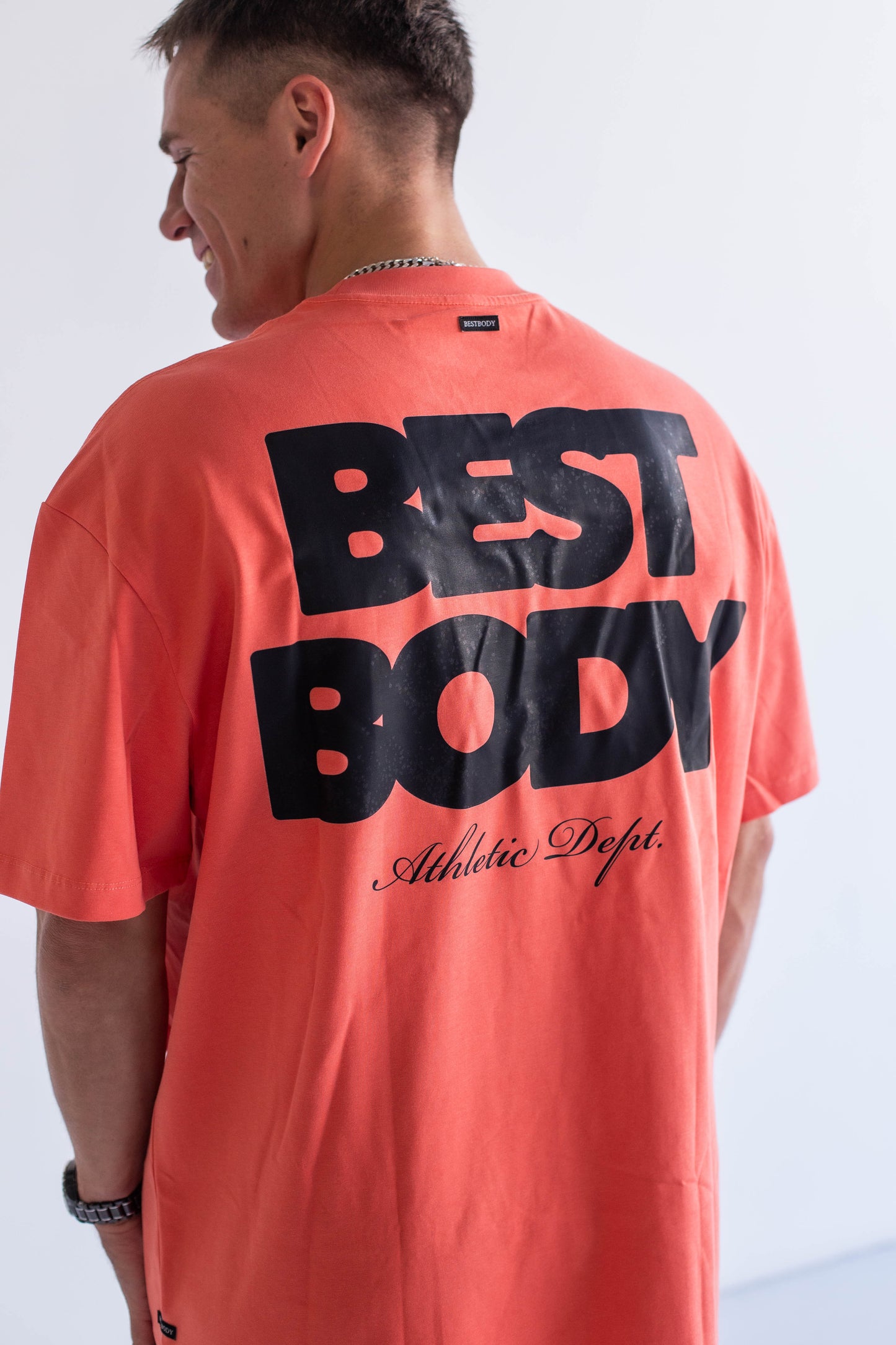 Athletic Dept Premium Heavy Tee - Salmon