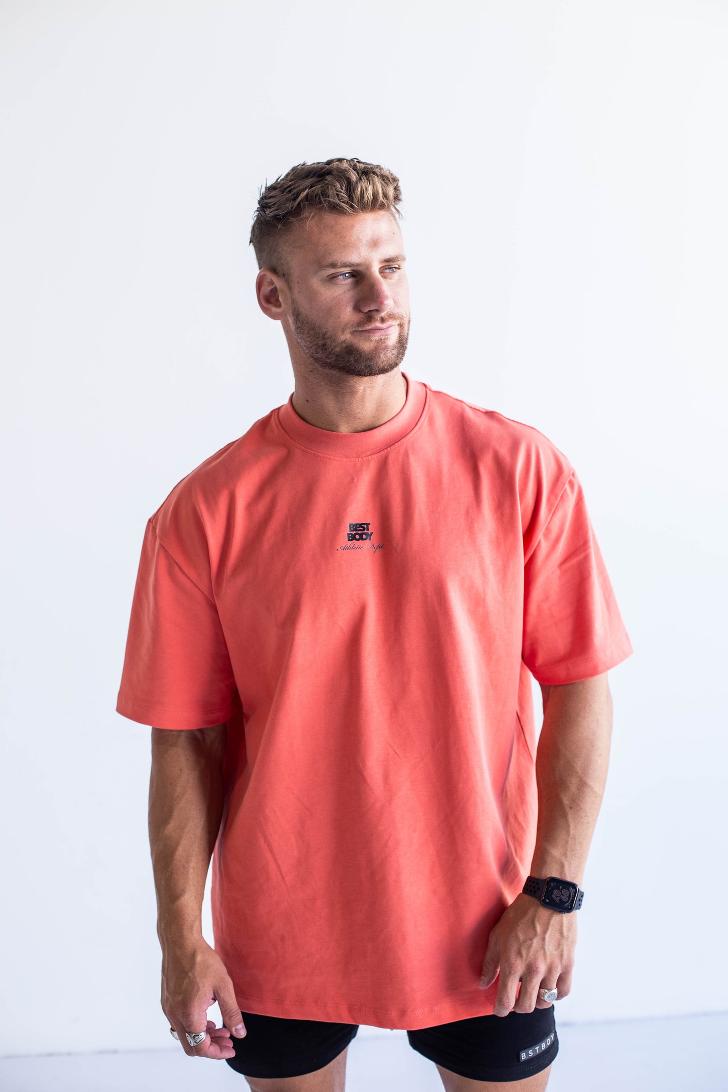 Athletic Dept Premium Heavy Tee - Salmon