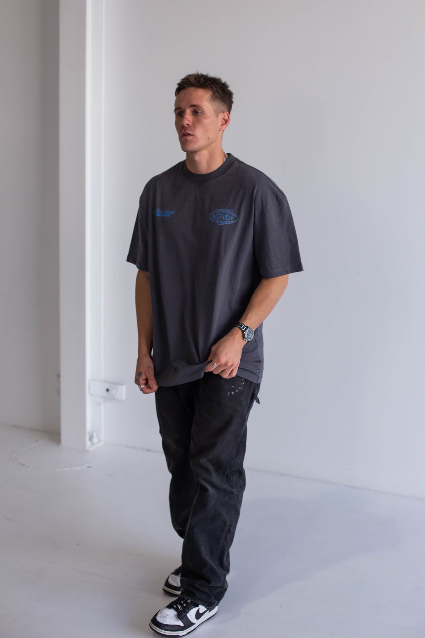 Athletic Dept Premium Heavy Tee - Dark Grey