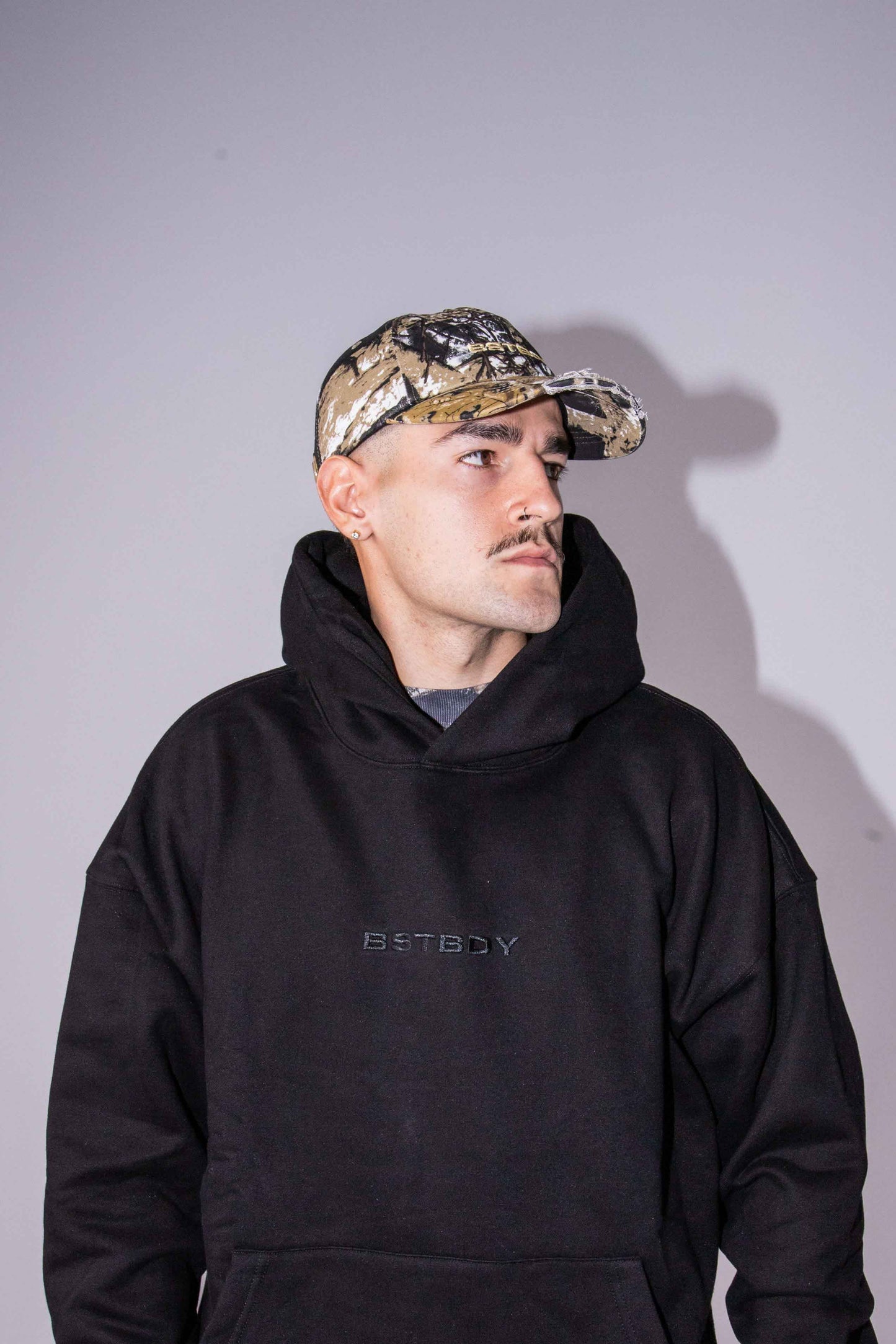 Baseball Cap - Distressed - Bush Camo