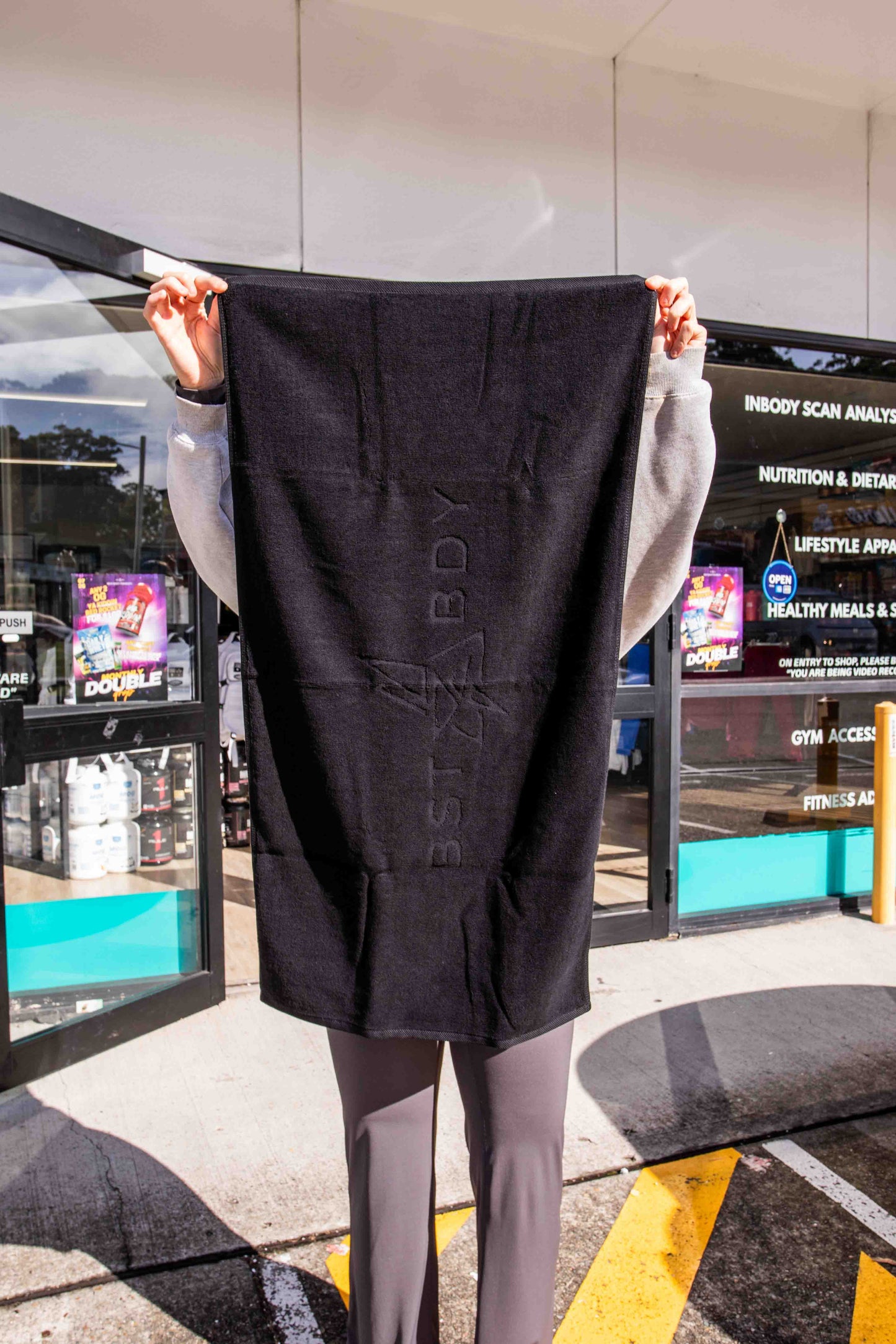 Premium Gym Towel - Black