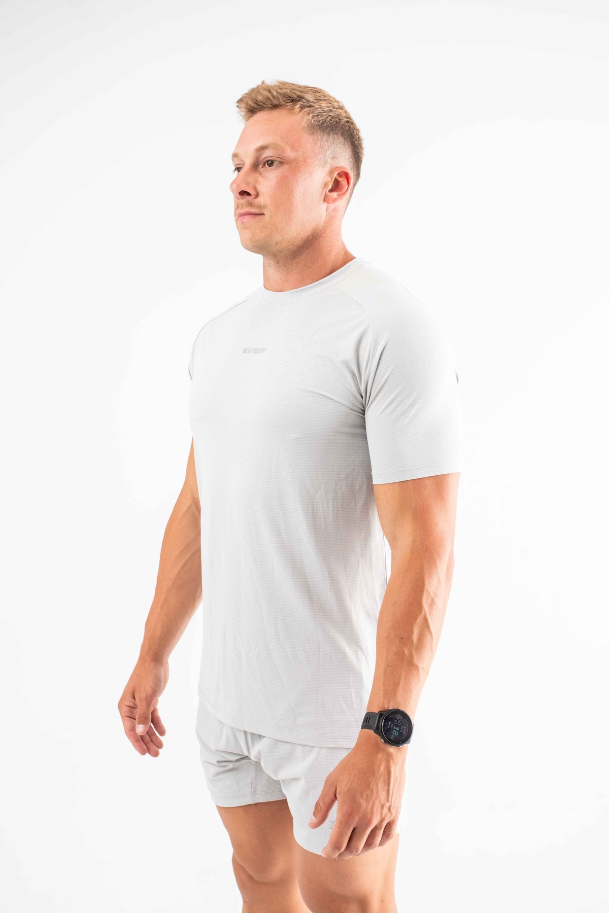 Hybrid Tee - Light Grey