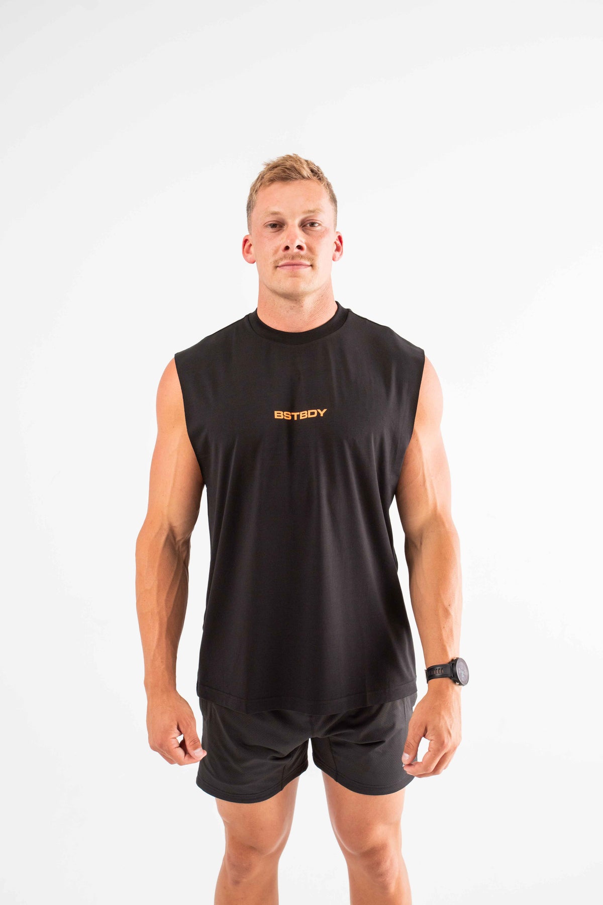 Run Tank - Black/Orange