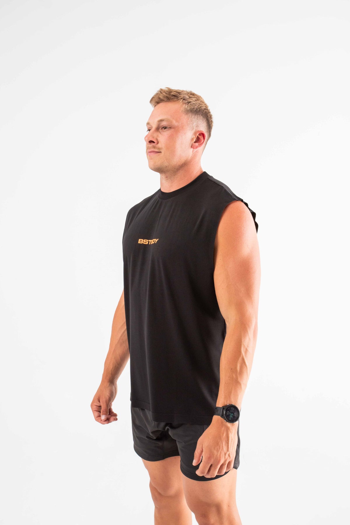 Run Tank - Black/Orange