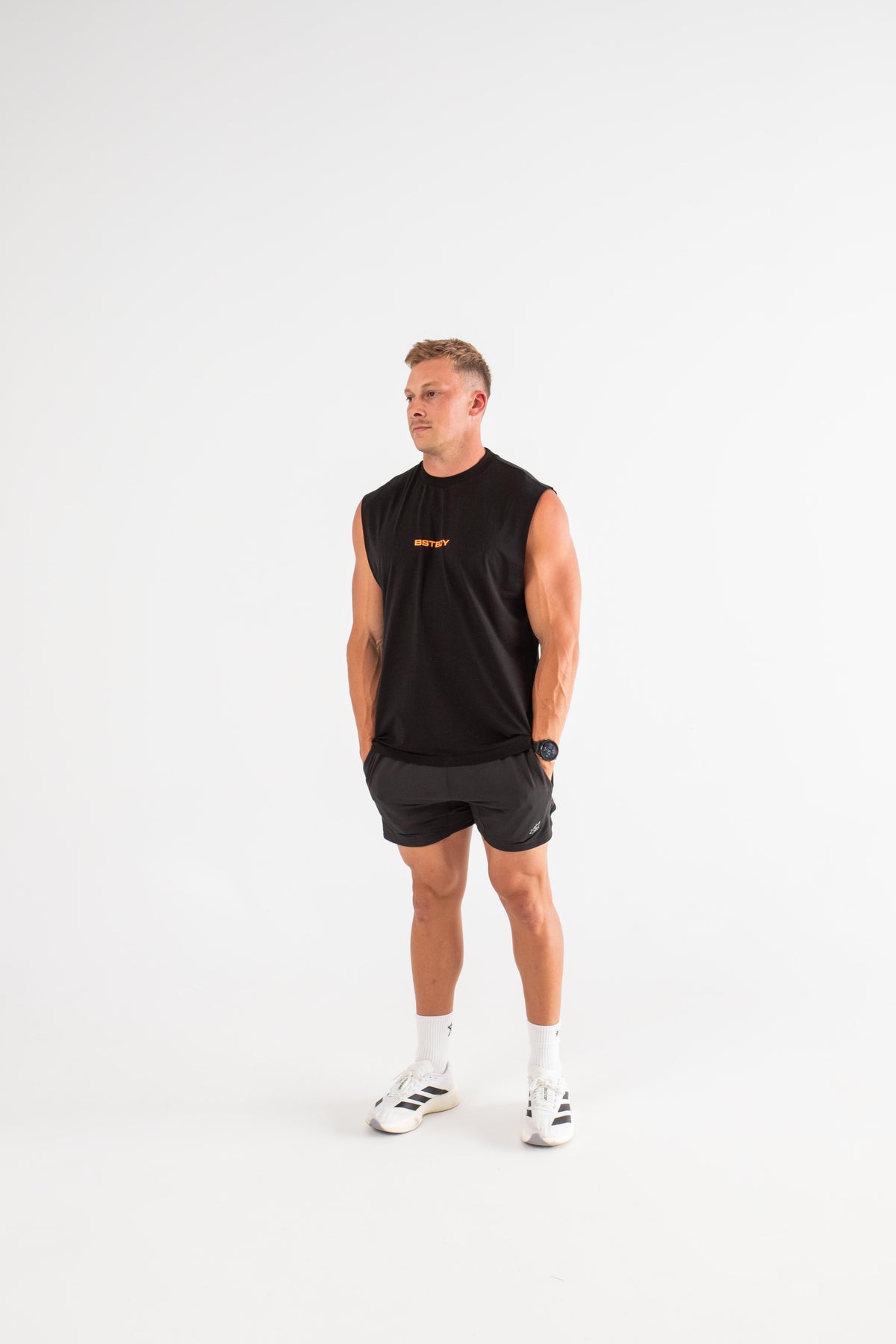 Run Tank - Black/Orange