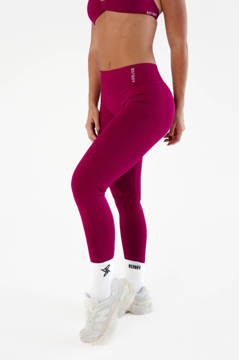 Dynamic Full Length Tights - Rouge
