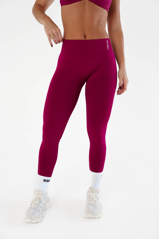 Dynamic Full Length Tights - Rouge