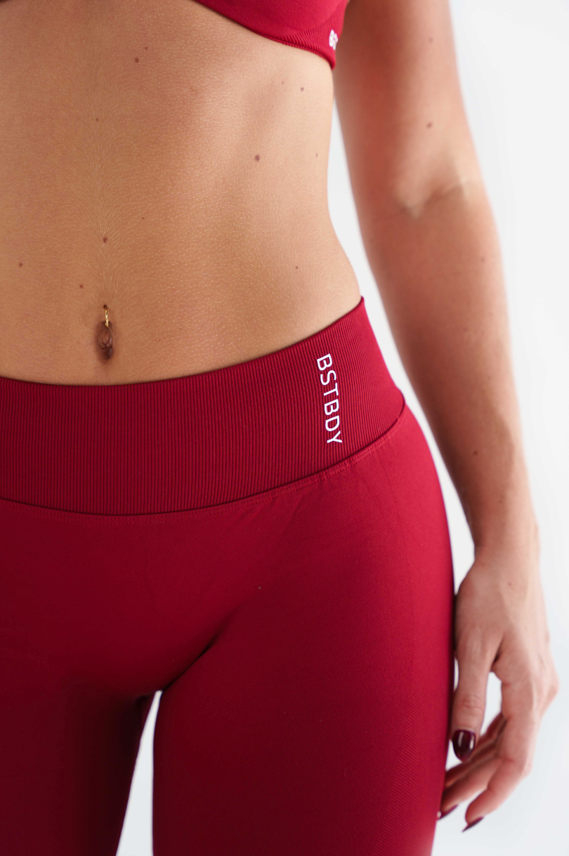 Dynamic V-sculpt Full Length Tights - Cherry