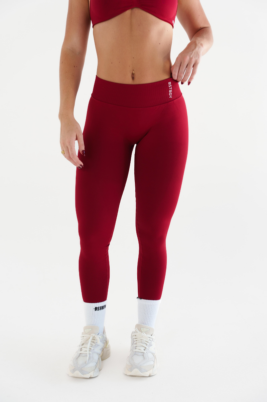 Dynamic V-sculpt Full Length Tights - Cherry