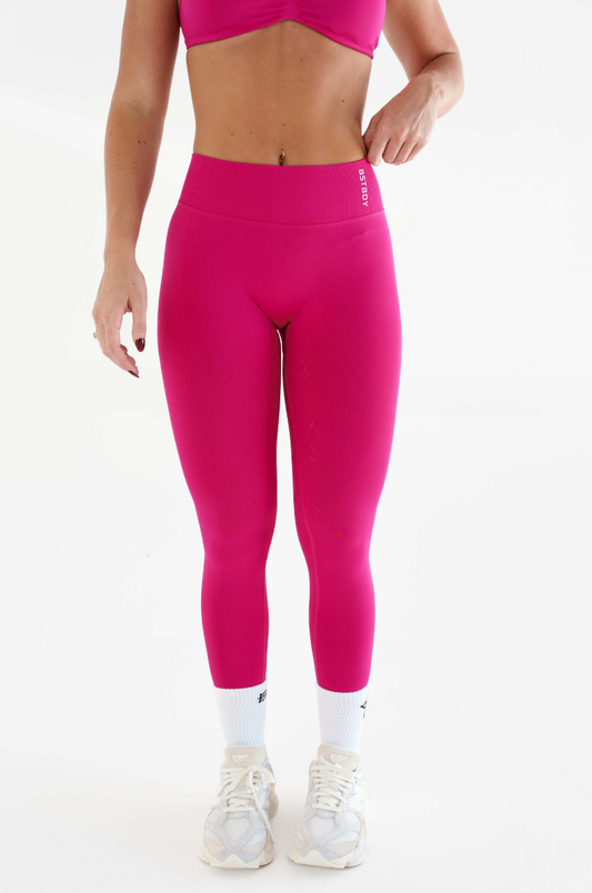 Dynamic V-sculpt Full Length Tights - Raspberry