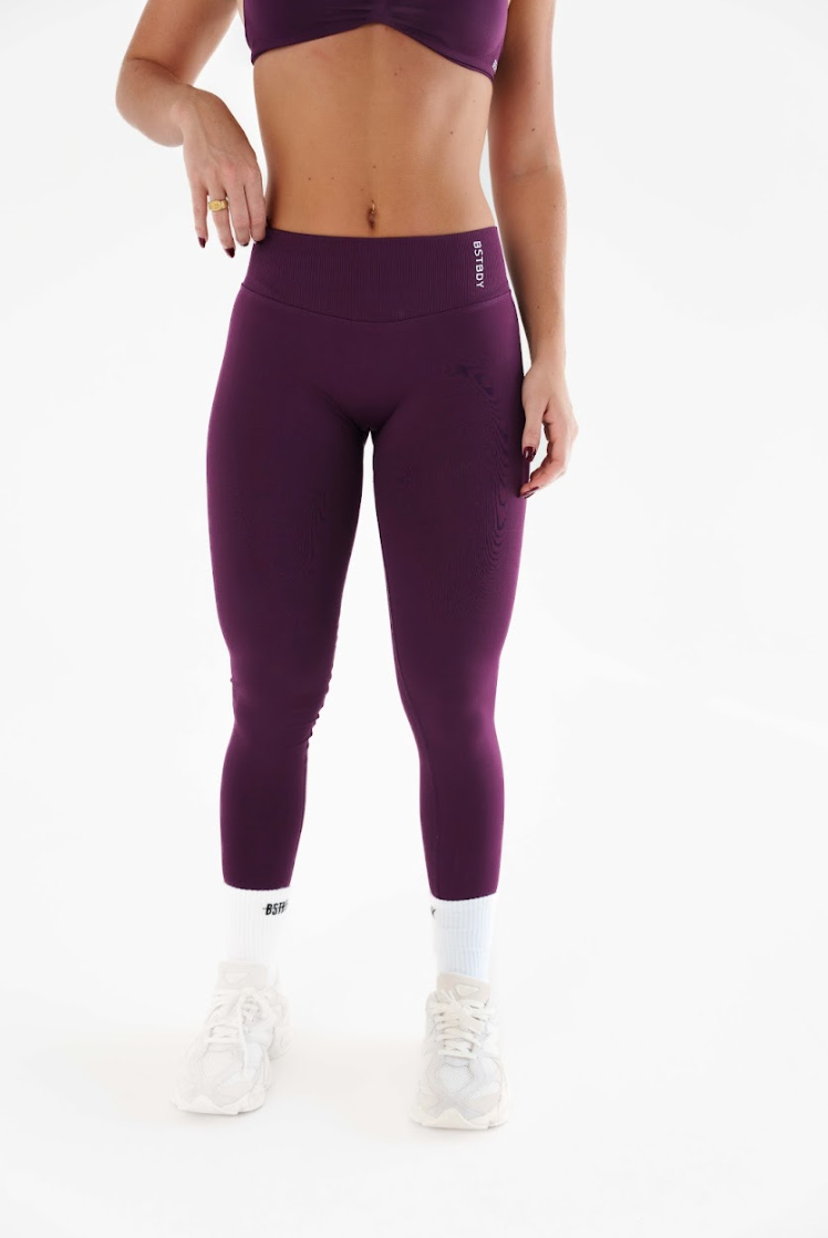 Dynamic Full Length Tights - Grape