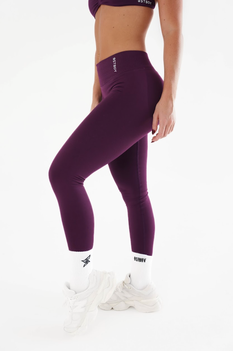 Dynamic Full Length Tights - Grape