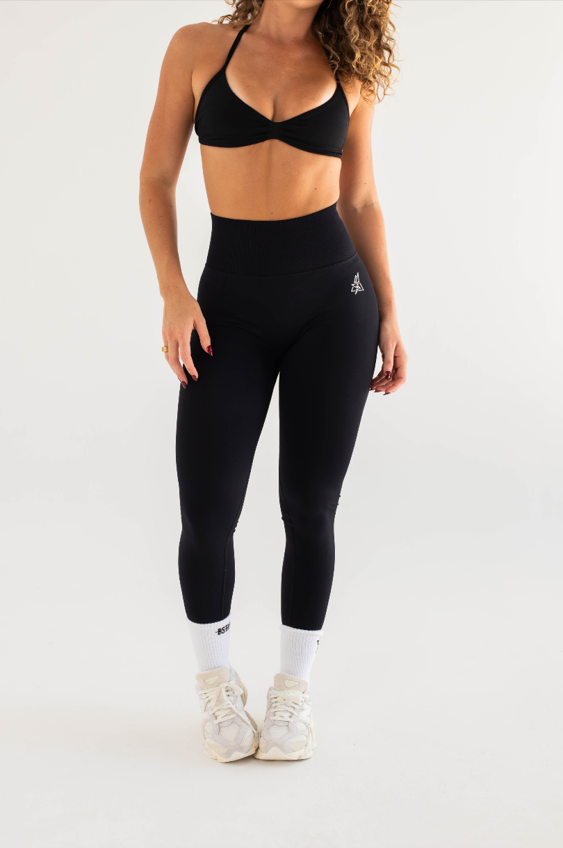 High Waisted Signature Tights - Black