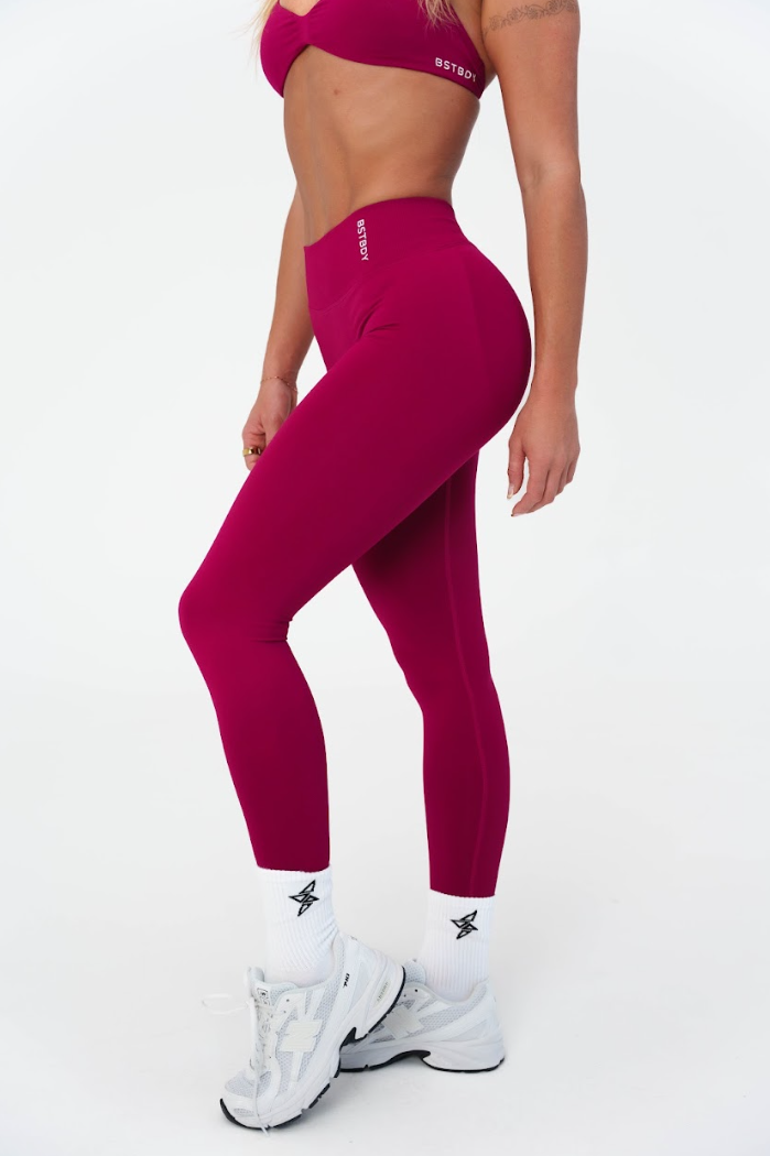 Dynamic V-Sculpt Full Length Tights - Rouge