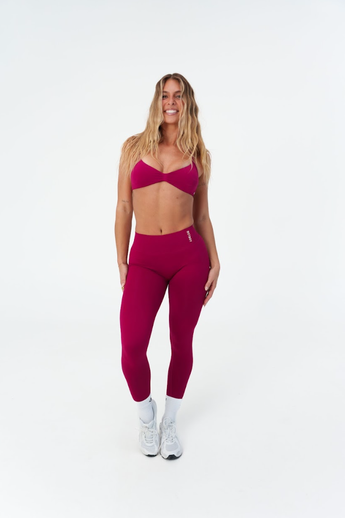 Dynamic V-Sculpt Full Length Tights - Rouge