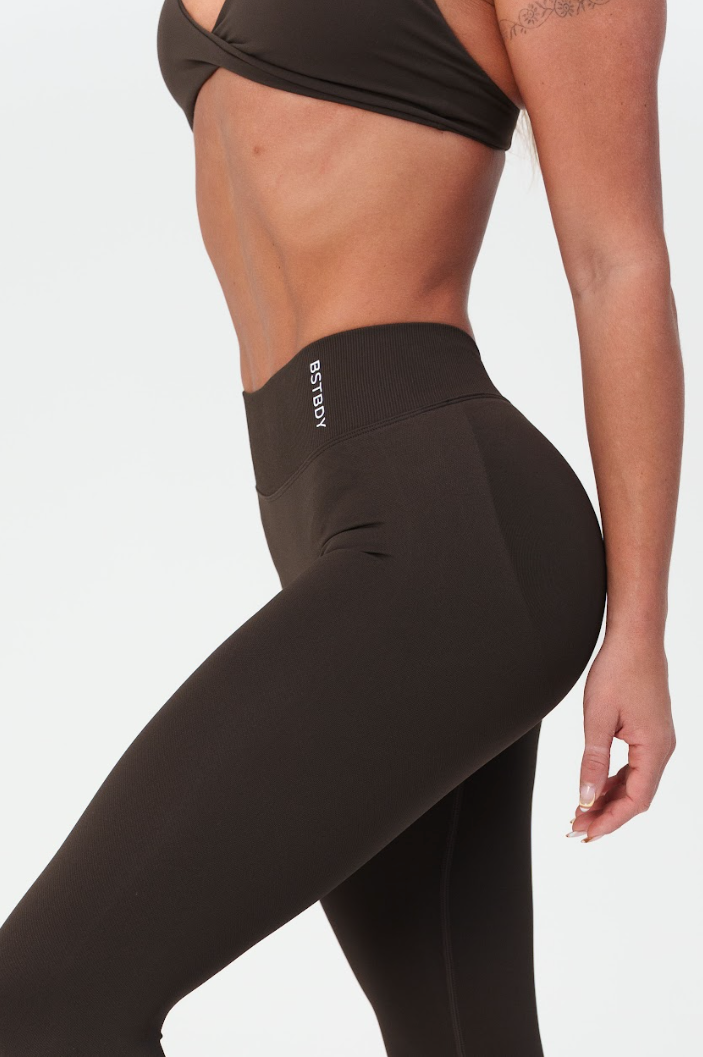 Dynamic V-sculpt Full Length Tights - Espresso