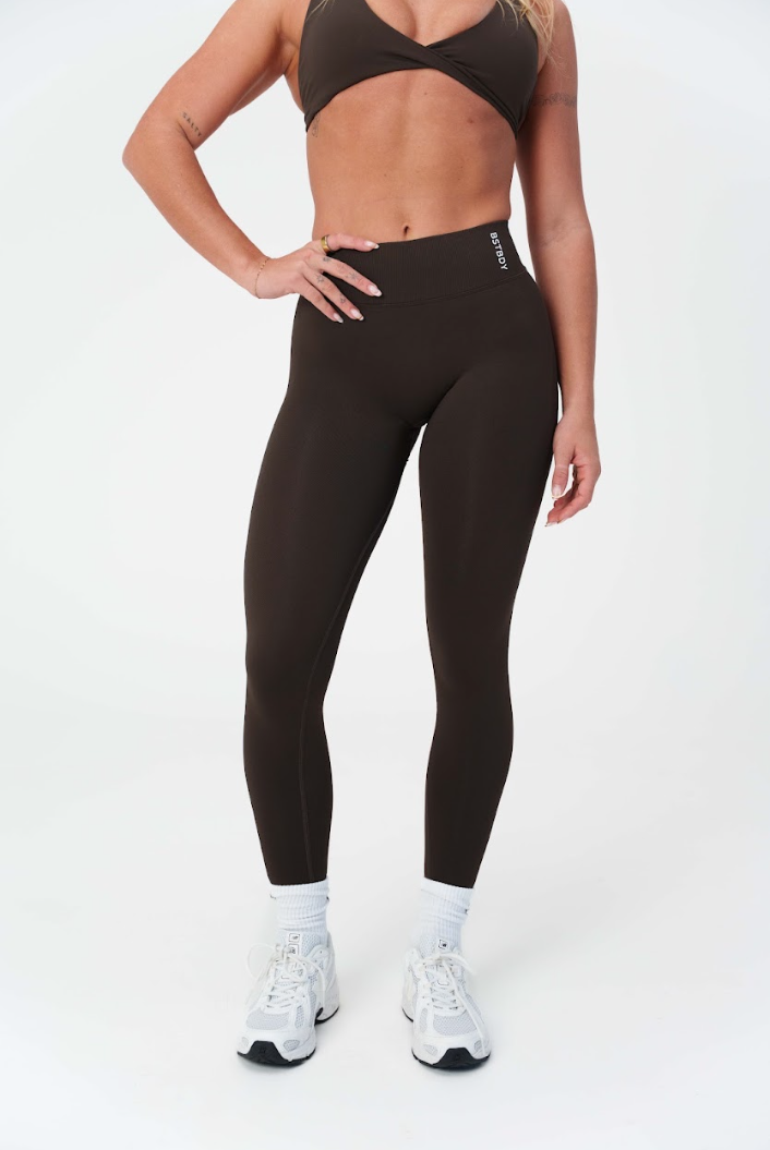 Dynamic V-sculpt Full Length Tights - Espresso