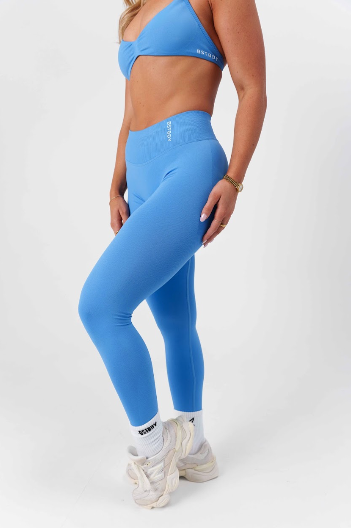 Dynamic Full Length Tights - Coastal Blue