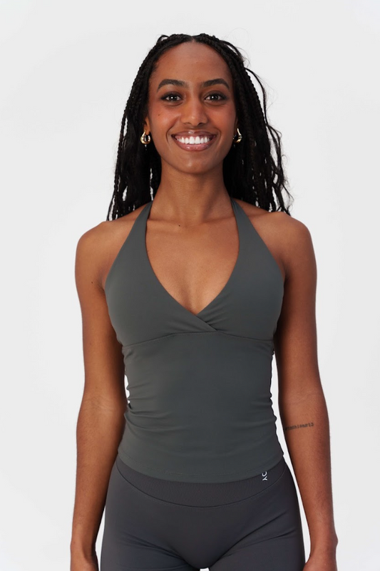 Align Bralette Tank - Steel