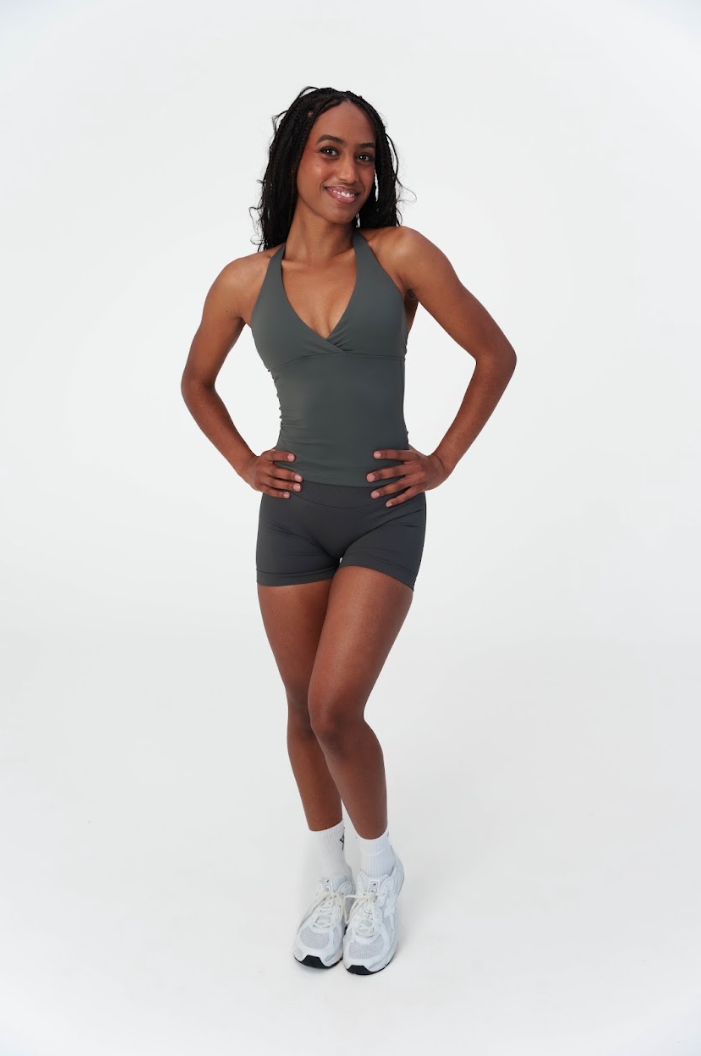 Align Bralette Tank - Steel