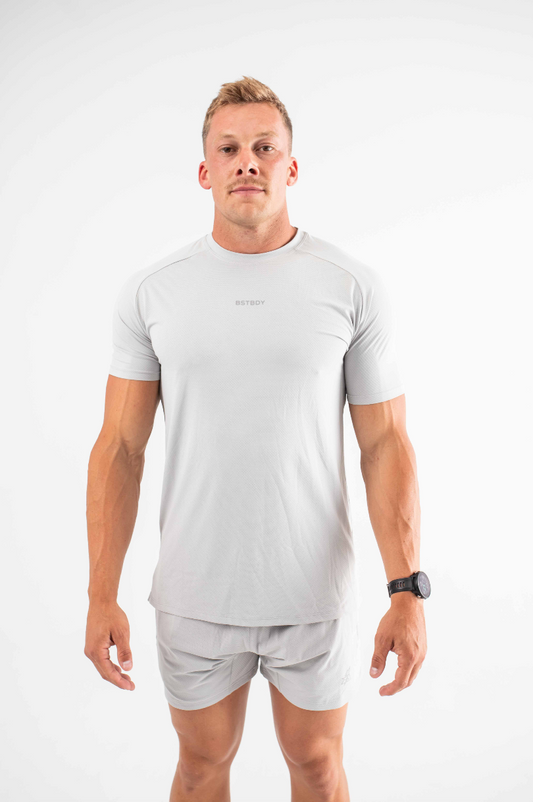 Hybrid Tee - Light Grey